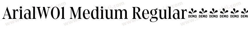 ArialW01 Medium Regular字体转换